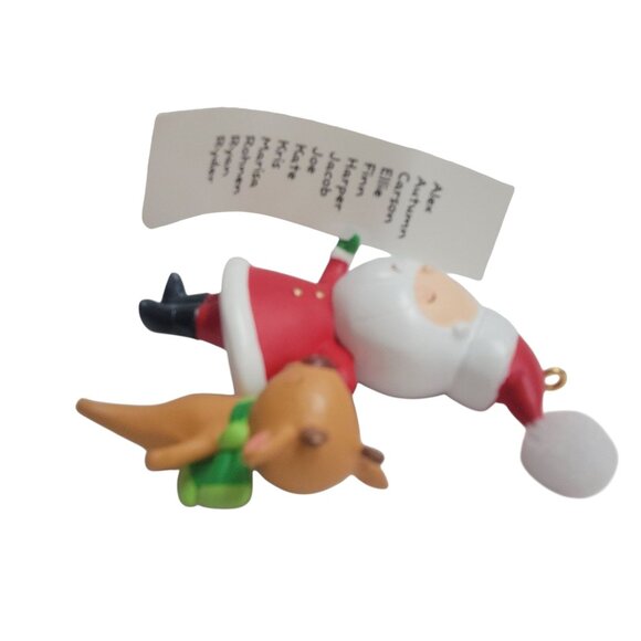 Hallmark Keepsake Kringle & Kris Christmas Tree Ornament 2014 #1 Checking List - Picture 7 of 12
